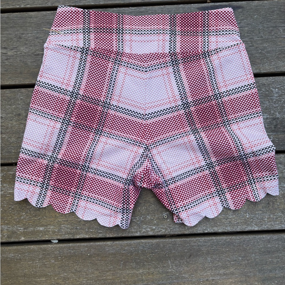 Plaid Red Women's Shorts